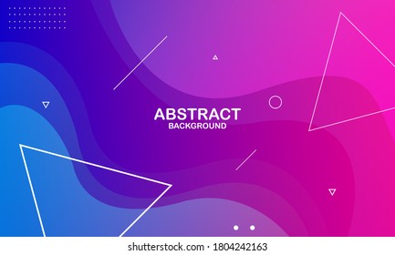 Colorful geometric background. Liquid color background design. Fluid shapes composition. Eps10 vector.