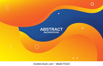 Colorful geometric background. Liquid color background design. Fluid shapes composition. Vector illustration
