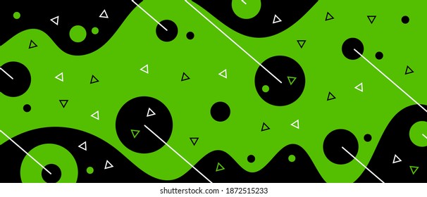 Colorful geometric background. Liquid color background design. Fluid shapes composition. Eps10 vector.