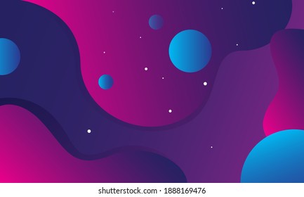 Colorful geometric background. Liquid color background design. Fluid shapes composition. Vector illustration