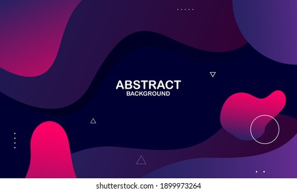 Colorful geometric background. Liquid color background design. Fluid composition of shapes. Eps10 vector