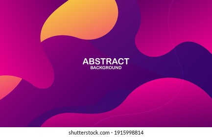 Colorful geometric background. Liquid color background design. Fluid shapes composition. Eps10 vector
