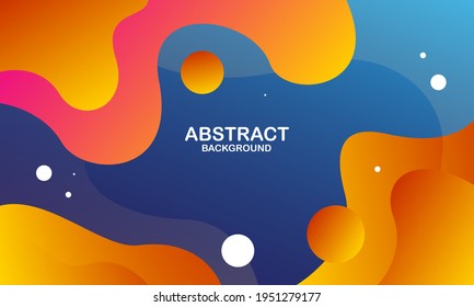 Colorful geometric background. Liquid color background design. Fluid shapes composition. Eps10 vector