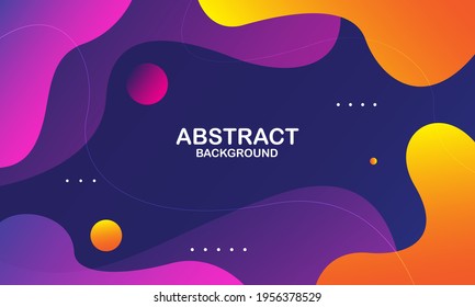 Colorful geometric background. Liquid color background design. Fluid shapes composition. Eps10 vector