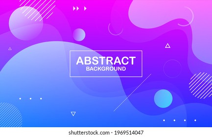 Colorful geometric background. Liquid color background design. Fluid shapes composition. Eps10 vector