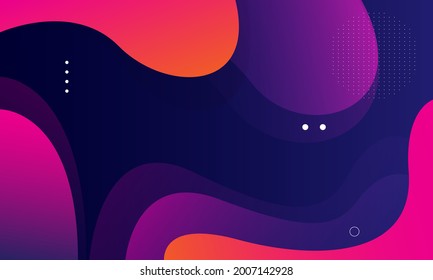 Colorful geometric background. Liquid color background design. Fluid shapes composition. Eps10 vector