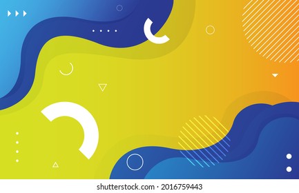 Colorful geometric background. Liquid color background design. Dynamic shapes composition. Vector illustration
