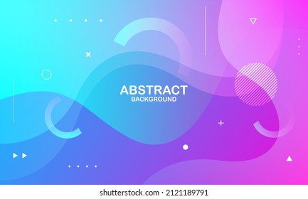 Colorful geometric background. Liquid color background design. Fluid shapes composition. Eps10 vector