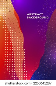 Colorful geometric background. Liquid color background design. Composition of liquid forms. Vector illustration