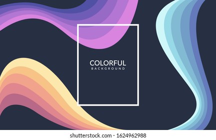 Colorful geometric background. Liquid, flow, fluid background. Fluid 3d shapes composition. Modern abstract cover. Fluid colors shapes. Poster design. Cool gradient shapes background. Eps10 vector.
