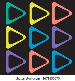 Colorful geometric background. Minimal cover template design for web. Modern abstract background with geometric shapes and lines. Eps10 Vector