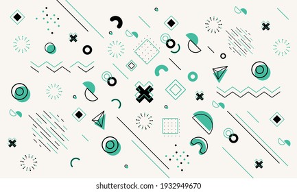 Colorful geometric background  Minimal cover template design for web  Modern abstract background and geometric shapes   lines  Eps10 Vector