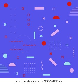Colorful geometric background. Minimal cover template design for web. Modern abstract background with geometric shapes and lines.
