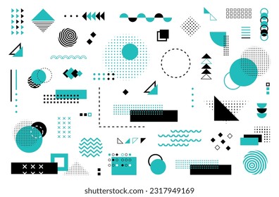 Colorful geometric background. Minimal cover template design for web. Modern abstract background with geometric shapes and lines. Eps10 Vector.