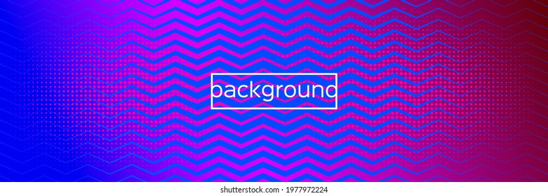Colorful Geometric Background. Minimal Pattern. Spatial Shapes. Futuristic Gradient. Neon Rhombus Brochure. Abstract Poster. Blue Minimalism Concept. Pink Brochure. Web Zigzag Banner. Vector template
