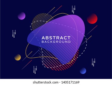 Colorful geometric background. Minimalis shapes composition for poster