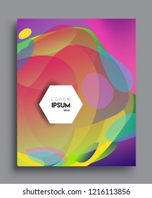 Colorful geometric background, modern abstract pattern. Vector templates for cover, template, decorated, brochure, flyer.