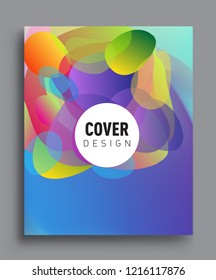Colorful geometric background, modern abstract pattern. Vector templates for cover, template, decorated, brochure, flyer.