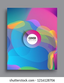 Colorful geometric background, modern abstract pattern. Vector templates for cover, template, decorated, brochure, flyer.