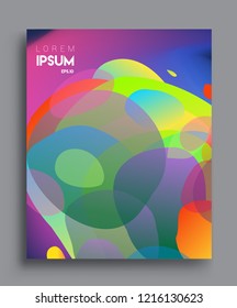 Colorful geometric background, modern abstract pattern. Vector templates for cover, template, decorated, brochure, flyer.
