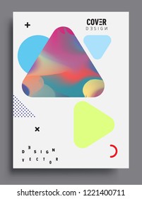 Colorful geometric background, modern abstract pattern. Vector templates for cover, template, decorated, brochure, flyer.
