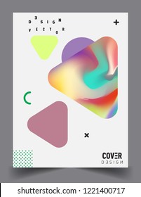 Colorful geometric background, modern abstract pattern. Vector templates for cover, template, decorated, brochure, flyer.
