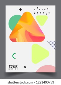 Colorful geometric background, modern abstract pattern. Vector templates for cover, template, decorated, brochure, flyer.
