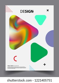 Colorful geometric background, modern abstract pattern. Vector templates for cover, template, decorated, brochure, flyer.
