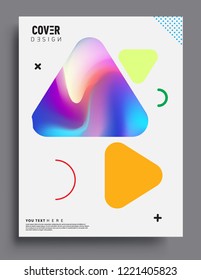 Colorful geometric background, modern abstract pattern. Vector templates for cover, template, decorated, brochure, flyer.
