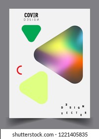 Colorful geometric background, modern abstract pattern. Vector templates for cover, template, decorated, brochure, flyer.
