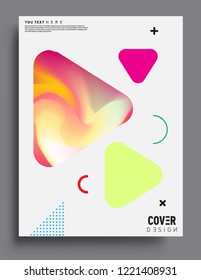 Colorful geometric background, modern abstract pattern. Vector templates for cover, template, decorated, brochure, flyer.
