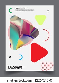 Colorful geometric background, modern abstract pattern. Vector templates for cover, template, decorated, brochure, flyer.
