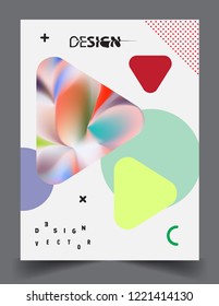 Colorful geometric background, modern abstract pattern. Vector templates for cover, template, decorated, brochure, flyer.
