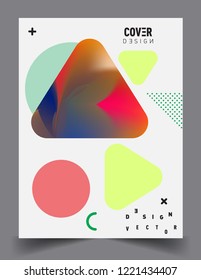 Colorful geometric background, modern abstract pattern. Vector templates for cover, template, decorated, brochure, flyer.
