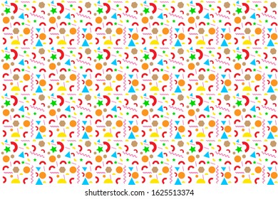 Colorful geometric background. Modern abstract background with geometric shapes and lines. Geometric Vector pattern form a triangle, a line, a circle.