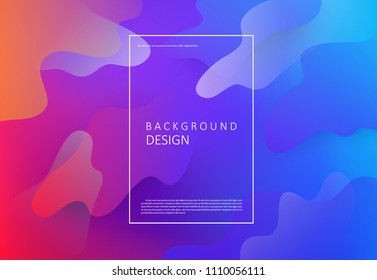 Colorful geometric background. Modern pattern with fluid colors abstract composition. Eps10 vector format