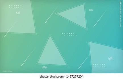 Colorful geometric background. Modern vector design template with trendy gradients.