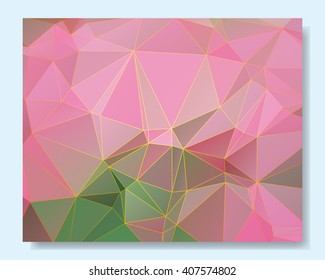 Colorful geometric background  mosaic covers design. patterm gradient low poly abstract art set bundle