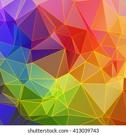 Colorful geometric background  mosaic covers design. patterm gradient low poly abstract art set bundle