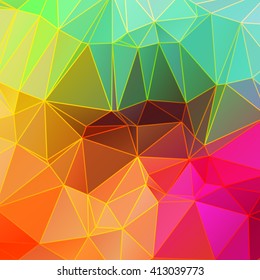 Colorful geometric background  mosaic covers design. patterm gradient low poly abstract art set bundle
