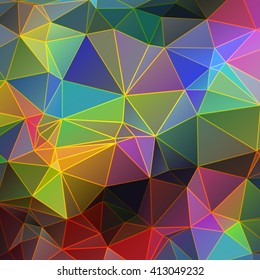 Colorful geometric background  mosaic covers design. patterm gradient low poly abstract art set bundle