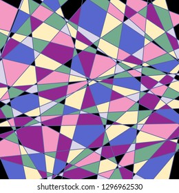 Colorful geometric background with mosaic effect .Vector.