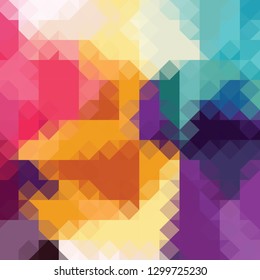 colorful geometric background. mosaic style