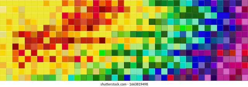 Colorful geometric
background. Mosaic tiles. Vector illustration.  