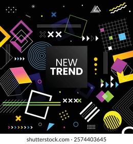 Colorful geometric background New Trend Modern Abstract Template Design Corporate Presentation