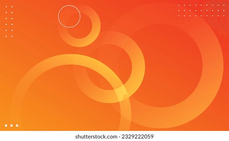 Colorful geometric background. Orange elements with fluid gradient. Perfect for Wallpaper, Banner, Background, Card, Book Illustration, landing page, gift, cover, flyer, report, business, social media