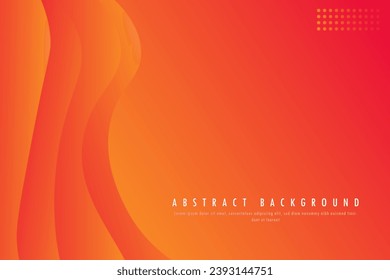 Colorful geometric background. orange elements with fluid gradient. Dynamic shapes composition. vector eps 10