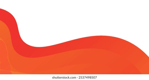 Colorful geometric background. Orange elements with fluid gradient. Dynamic shapes composition. Applicable for gift card, Poster on wall poster