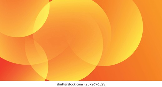 Colorful geometric background. Orange elements with fluid gradient. Dynamic shapes composition