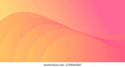 Colorful geometric background. Orange elements with fluid gradient. vector design concept. Decorative web layout or poster, banner
